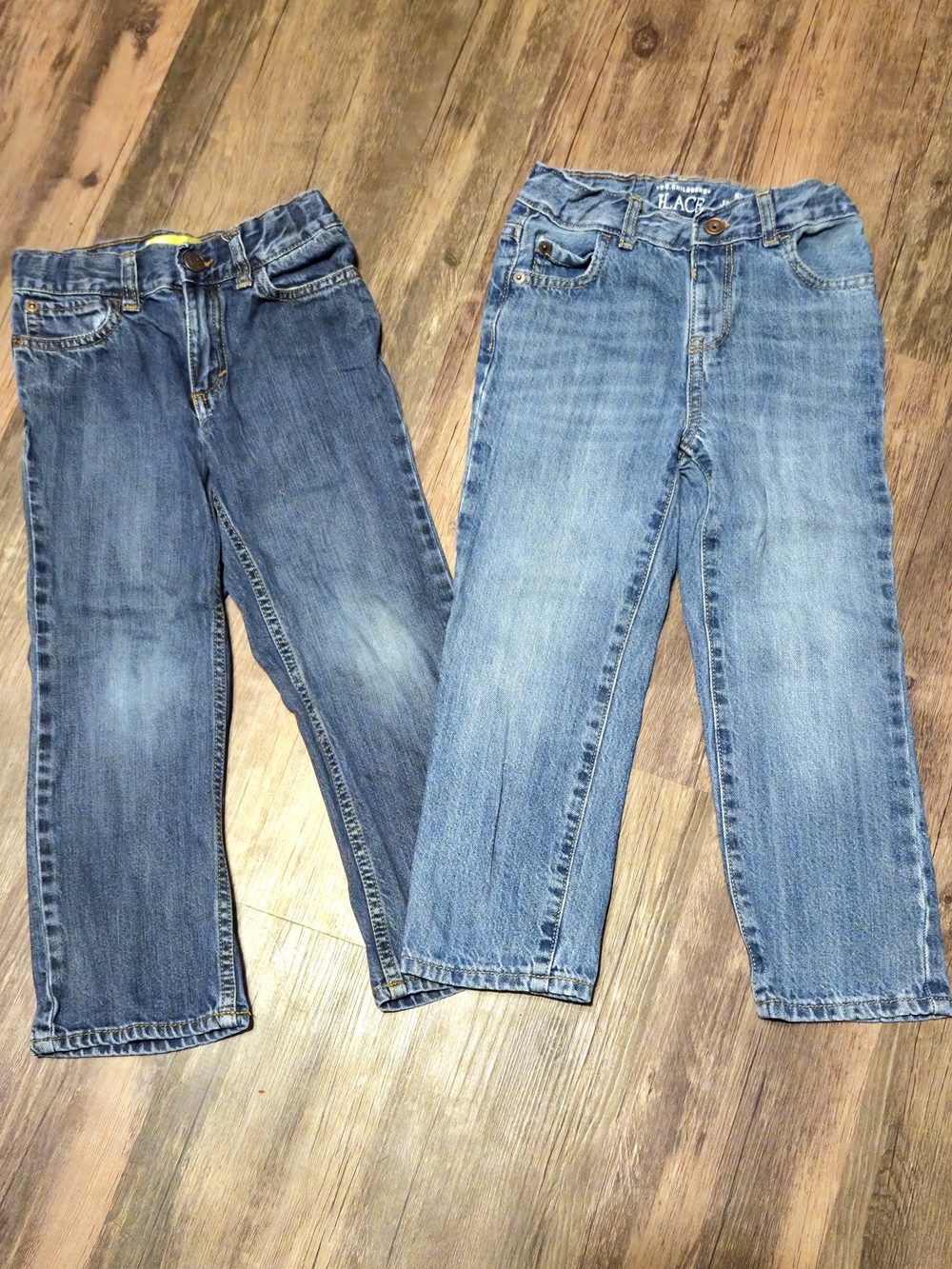 Toddler Boys Lot Of Denim Jeans, Straight Leg, Like New, Sz 5T, Dark & Medium